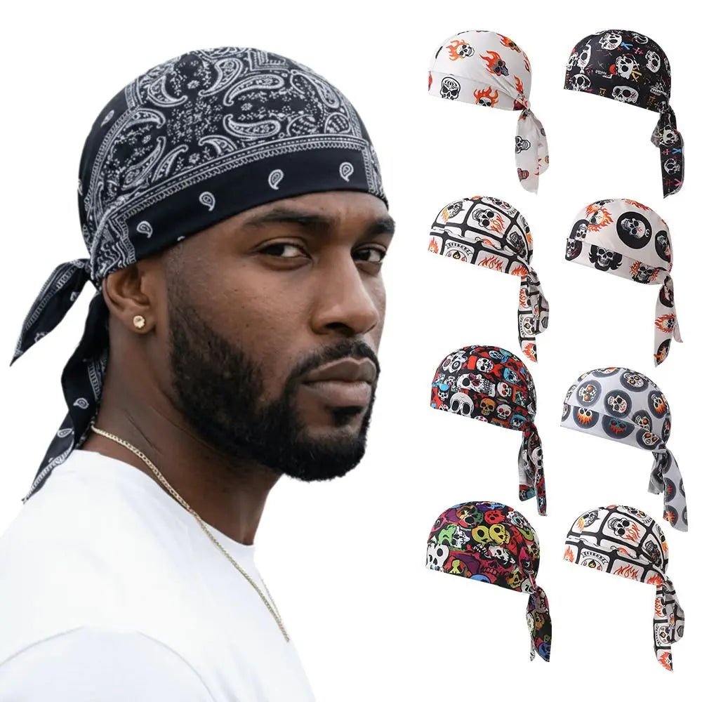 Fashion Accessory Breathable Hijab Caps Quick Dry Elastic Pirate Hat UV Protection Comfortable Bandana Headscarf Sports Oasis Select