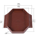 Tortoise Water Dish Anti-Slip Reptile Pool Dish Decorative Turtle Bath Tub with Ramp for Tortoise Snake Gecko Tank Accessory Oasis Select Red Brown