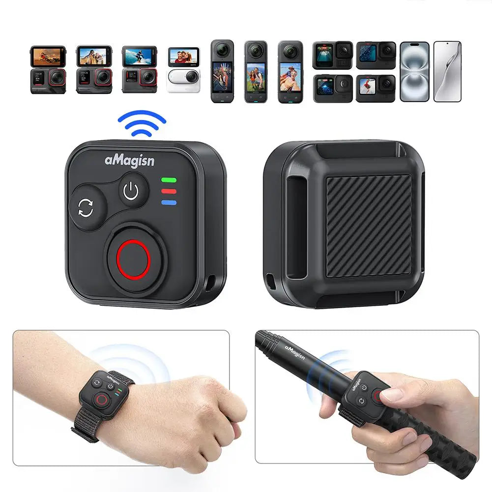 Bluetooth Remote for Insta360 – 50m Range, iOS & Android