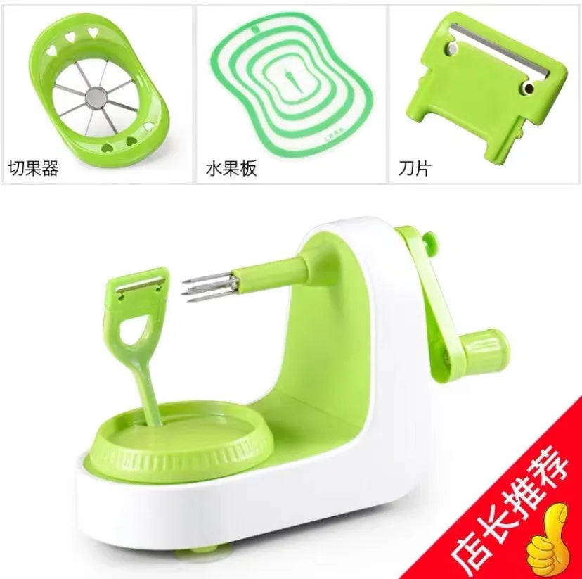 Hand operated APPLE PEELER multifunctional peeler household peeling and shaving planer automatic peeler fruit cutting artifact Oasis Select Package 4