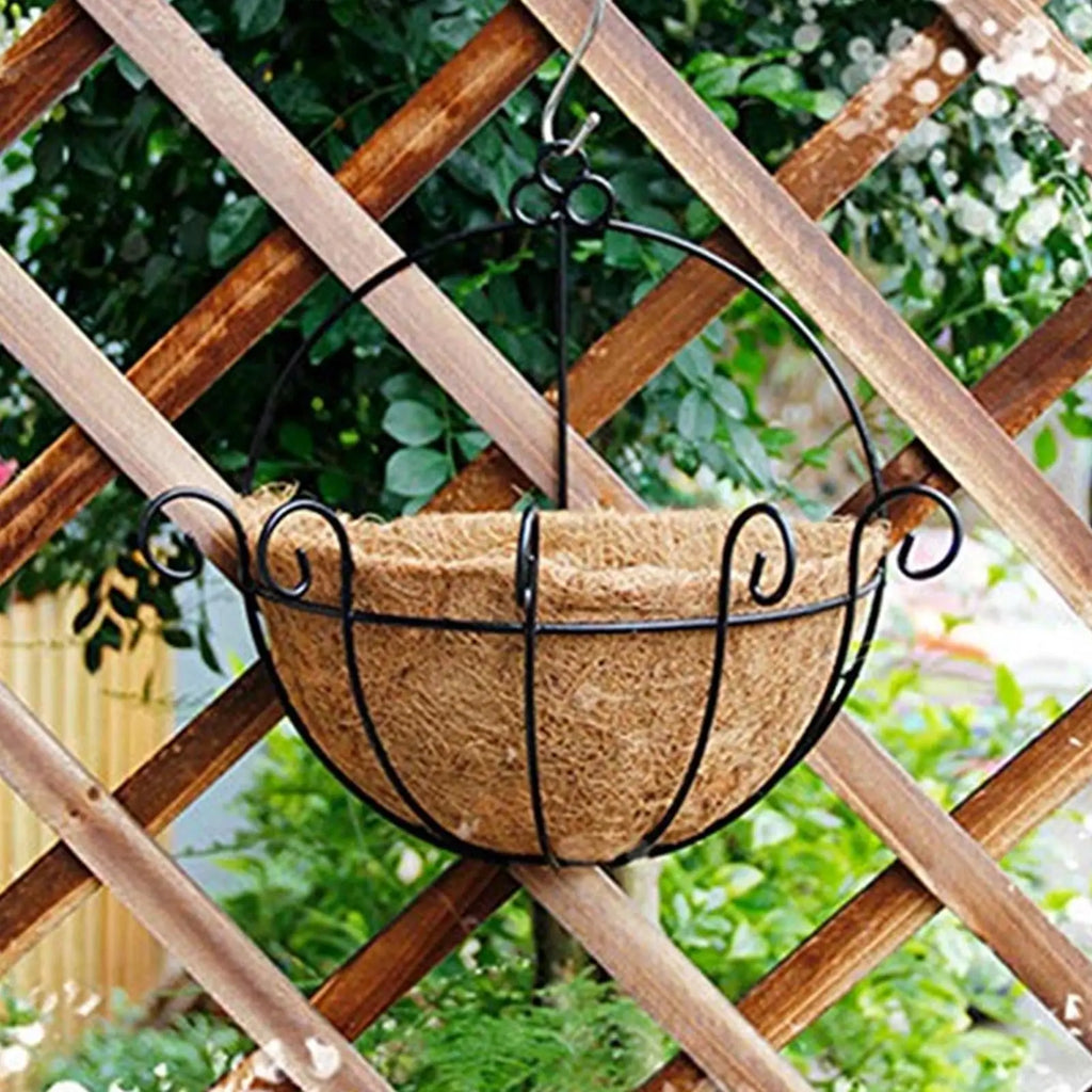 Coconut Basket Liners Coconut Coir Basket Plant Basket Liner Fence Flower Baskets Plants Replacement Liners for Garden Flower Oasis Select