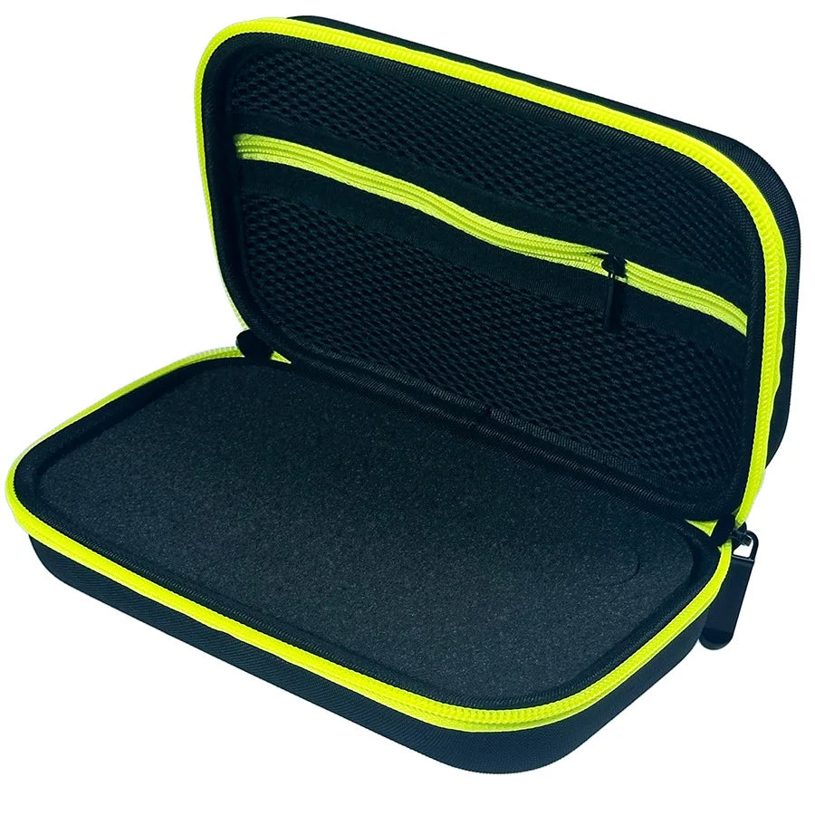 1PCS Portable Travel Shaver Storage Box EVA Shaver Bag, Lightweight And Waterproof for Philips One Blade Green/ black Oasis Select black