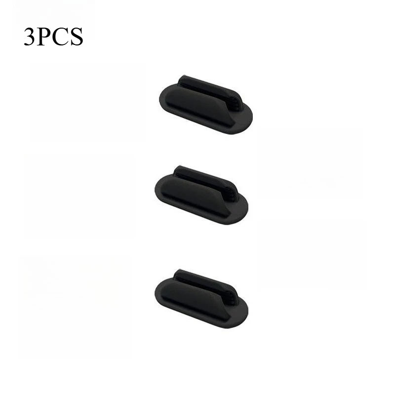 3/6Silicone Pen Holder Desktop Storage, Upgraded Self-adhesive Elastic Pen Holder, Suitable for Office, School, Classroom Walls Oasis Select black