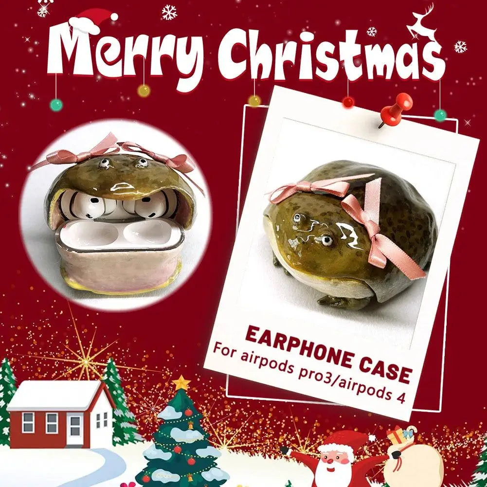 Handmade Ugly Frog AirPods Case – Cute Cover for AirPods 4 & Pro