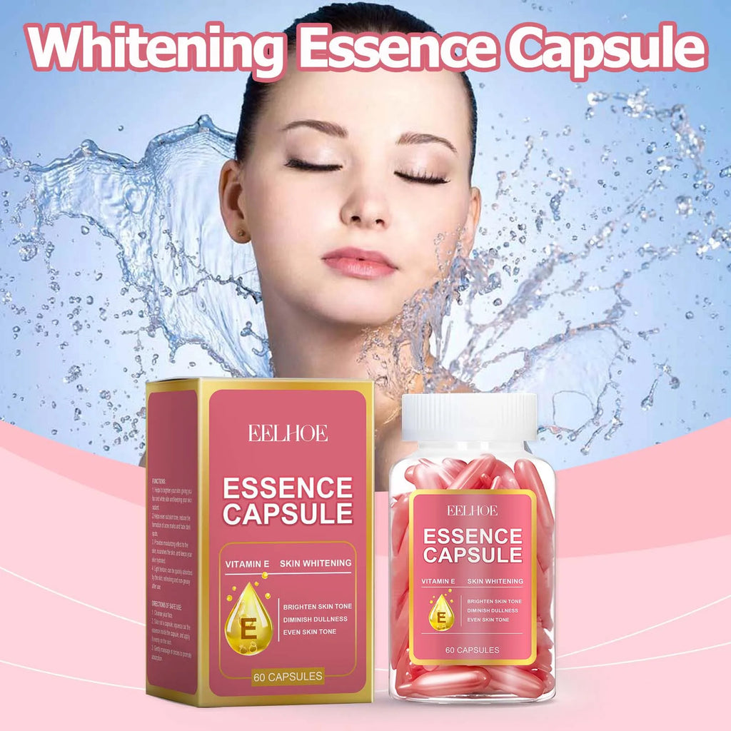 60Pcs Hyaluronic Acid Capsules Essence Moisturizing Brightening Even Skin Tone Niacinamide Whitening Serum Capsule Face Care Oasis Select