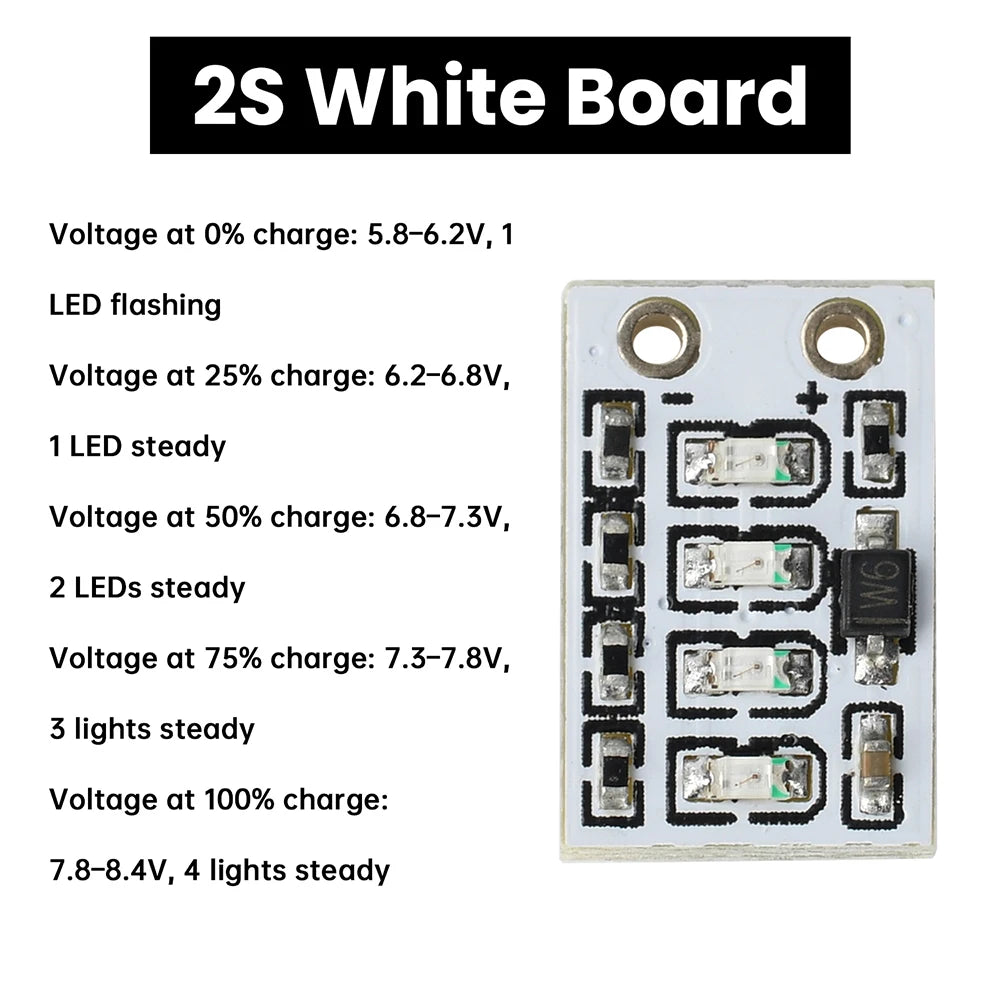Mini Power Display Indicator 1S/2S/3S Ternary Lithium Battery Capacity Board Precision Battery LED Electricity Display Module Oasis Select 2S