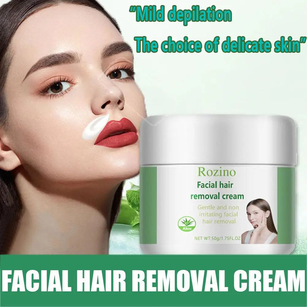 Facial Depilatory Cream,Hair Removal Cream for Upper Lip & Chin Gentle Non-Irritating Painless Body Hair Removal Cream for Women Oasis Select