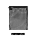5Pcs Reusable Fine Filter Media Bags Aquarium Filter Net Bags with Zipper for Fresh Saltwater Tanks Aquarium Fish Tank Filter Oasis Select A3 black (33x25.5cm