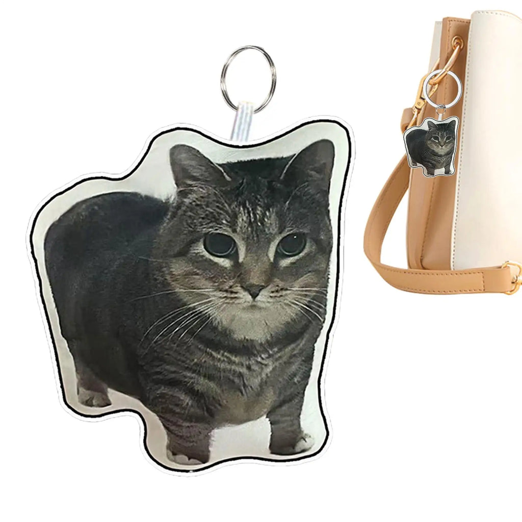 Cat Key Chain Cute Kitten Keychain with Sound Adorable Backpack Keyring Pendant Cat Keychain Pendant doll keychain for Kids Oasis Select