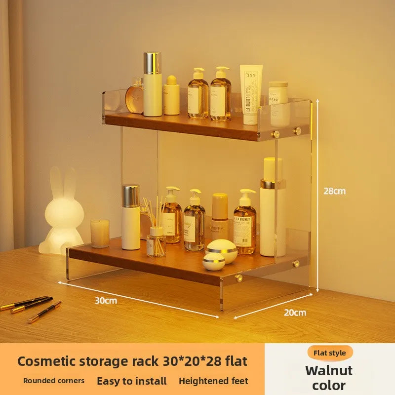 Multi-functional Desktop Shelf Household Cosmetics Storage Rack Acrylic Storage Rack sturdy and durable Oasis Select 30cmB