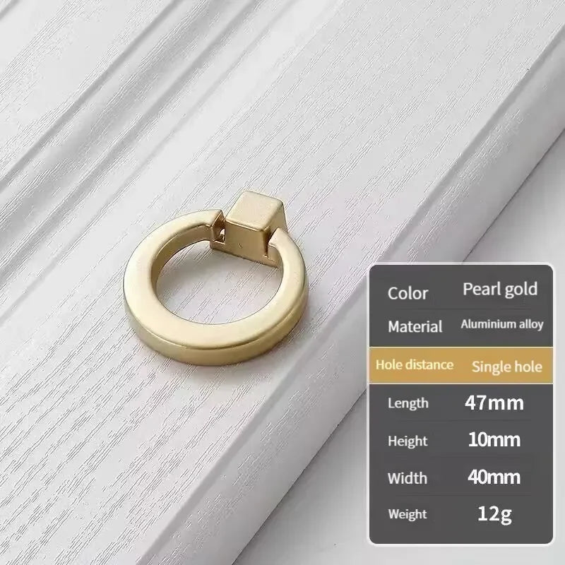 Handles Drawer Cabinet Furniture Kitchen Handles for Cabinet Knob Door Drawer Furniture Kitchen Knob Golden Simplicity Hardware Oasis Select K116-Single hole