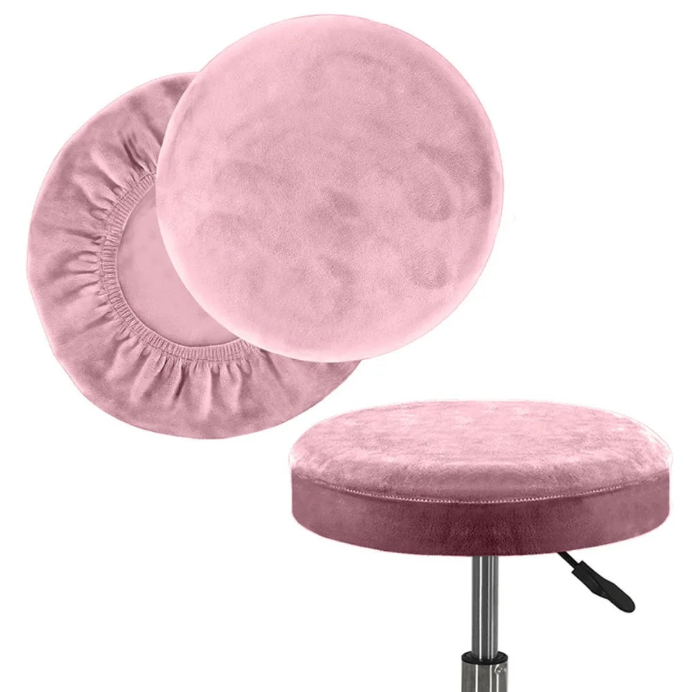 Elastic Round Stool Cover – Washable, Removable, Universal Fit