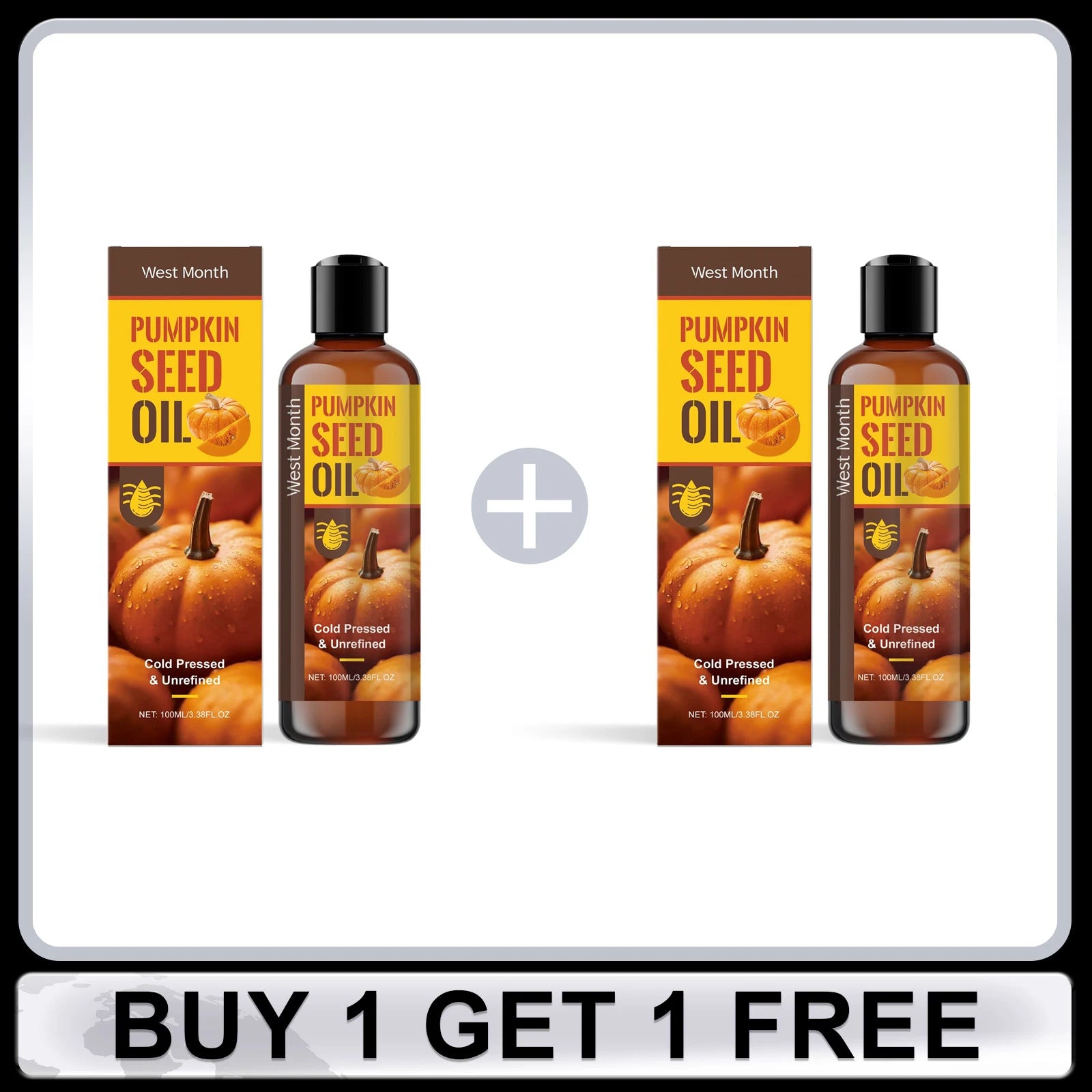 Pumpkin Seed Oil for Body & Hair – Moisturizing & Brightening 100ml