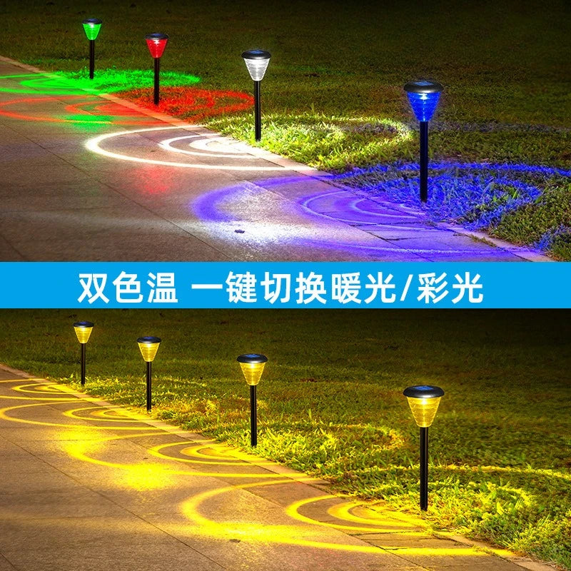 Lawn Ground Plug-in Solar Lamp, Household Outdoor Sensor Waterproof, Villa Garden Landscape Decoration, Outdoor Courtyard Lamp Oasis Select