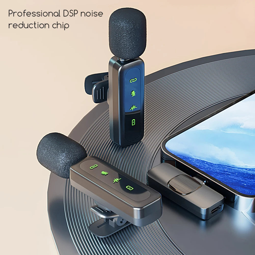 Wireless Lavalier Microphone Plug & Play | Noise Reduction Mic
