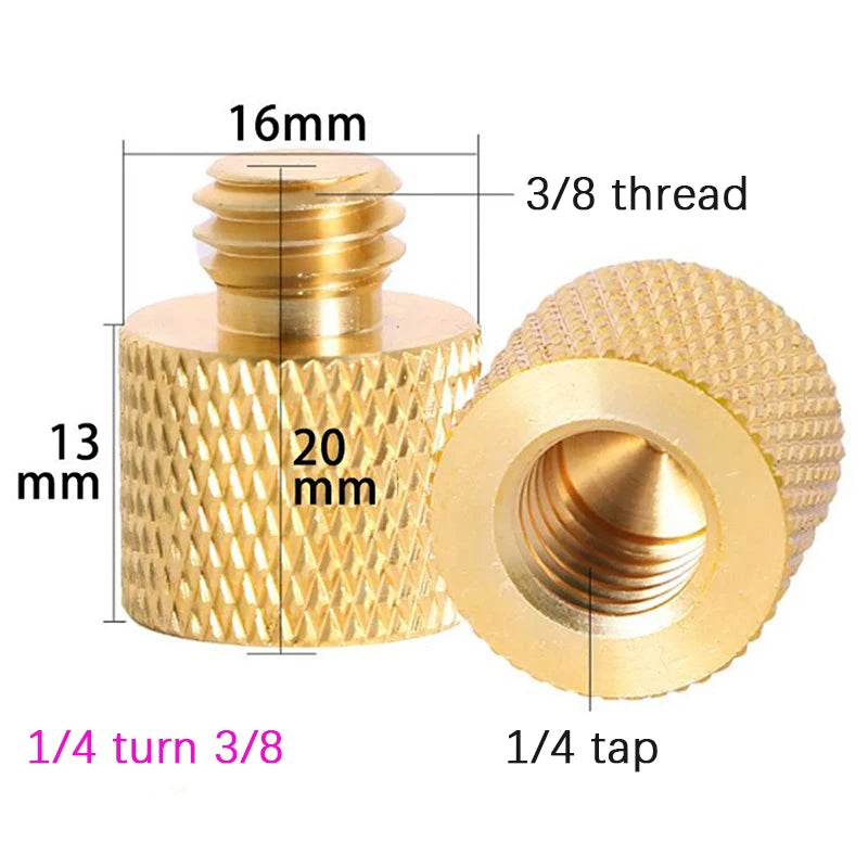 Camera Screw Adapter 5/8 to 3/8 to 1/4" | Tripod & Monopod Mount