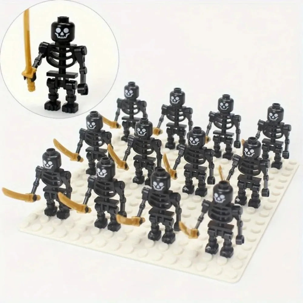 Skeleton Soldiers, Building Blocks, People, Halloween Figures, Mini Building Blocks, Ninja Bone People, Army Skeleton Corps Oasis Select
