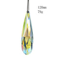 120mm Rainbow Crystal Suncatcher Hanging Prisms for Window Faceted Glass Teardrop Sunlight Chaser Catcher Pendant Garden Decor Oasis Select AB