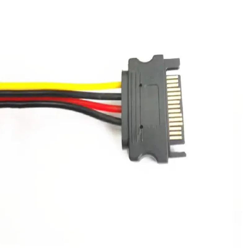  15Pin SATA II Hard Disk Power Cable SATA Male To SATA 2 Female 15Pin Power HDD Splitter High Quality Y 1 To 2 Extension Cable Oasis Select