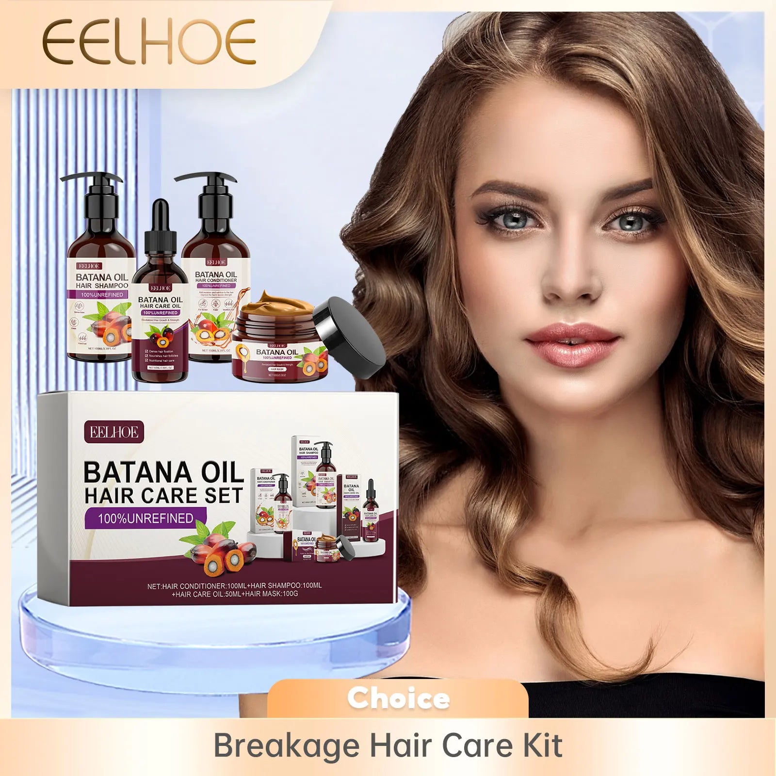Keratin & Batana Oil Hair Care Kit – Deep Repair & Moisture Hair Treatment Kit Oasis Select essential oil