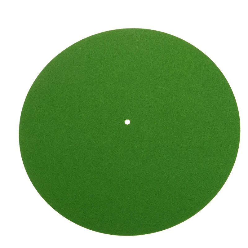 1PC Slip Mat Felt Turntable Platter Mat For LP Vinyl Record Audio Replacement DIY Accessories Audiophile Thick Turntable Mat Oasis Select Green