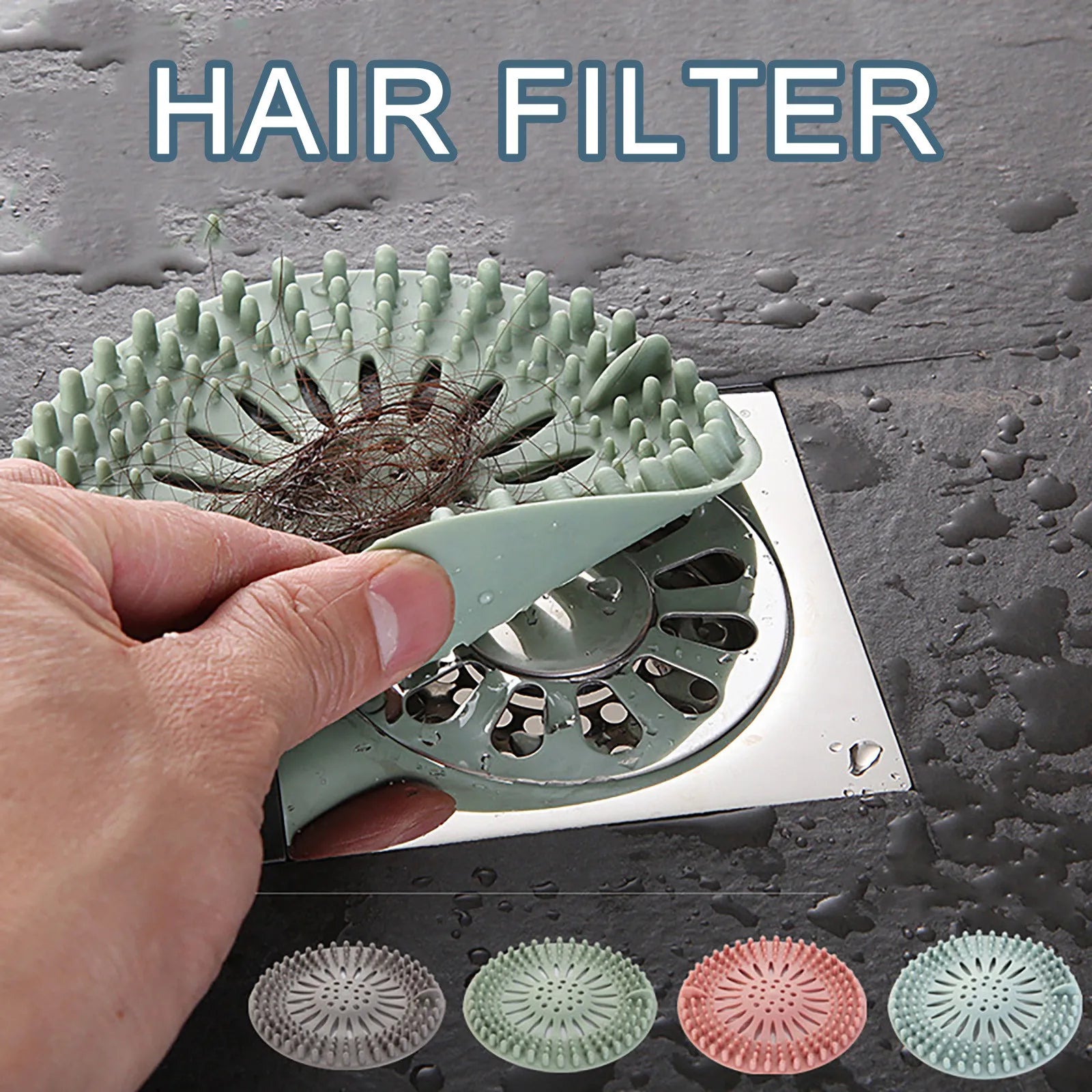 Hair Filter Sink Anti-blocking Strainer Bathtub Shower Floor Drain Stopper Silicone Kitchen Deodorant Plug Bathroom Accessories Oasis Select