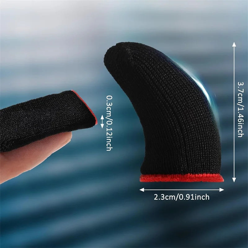 20Pcs Phone Gaming Finger Sleeves Game Hand Controller Gloves Anti Sweat Breathable Seamless Touchscreen Finger Cover Oasis Select 20PCS