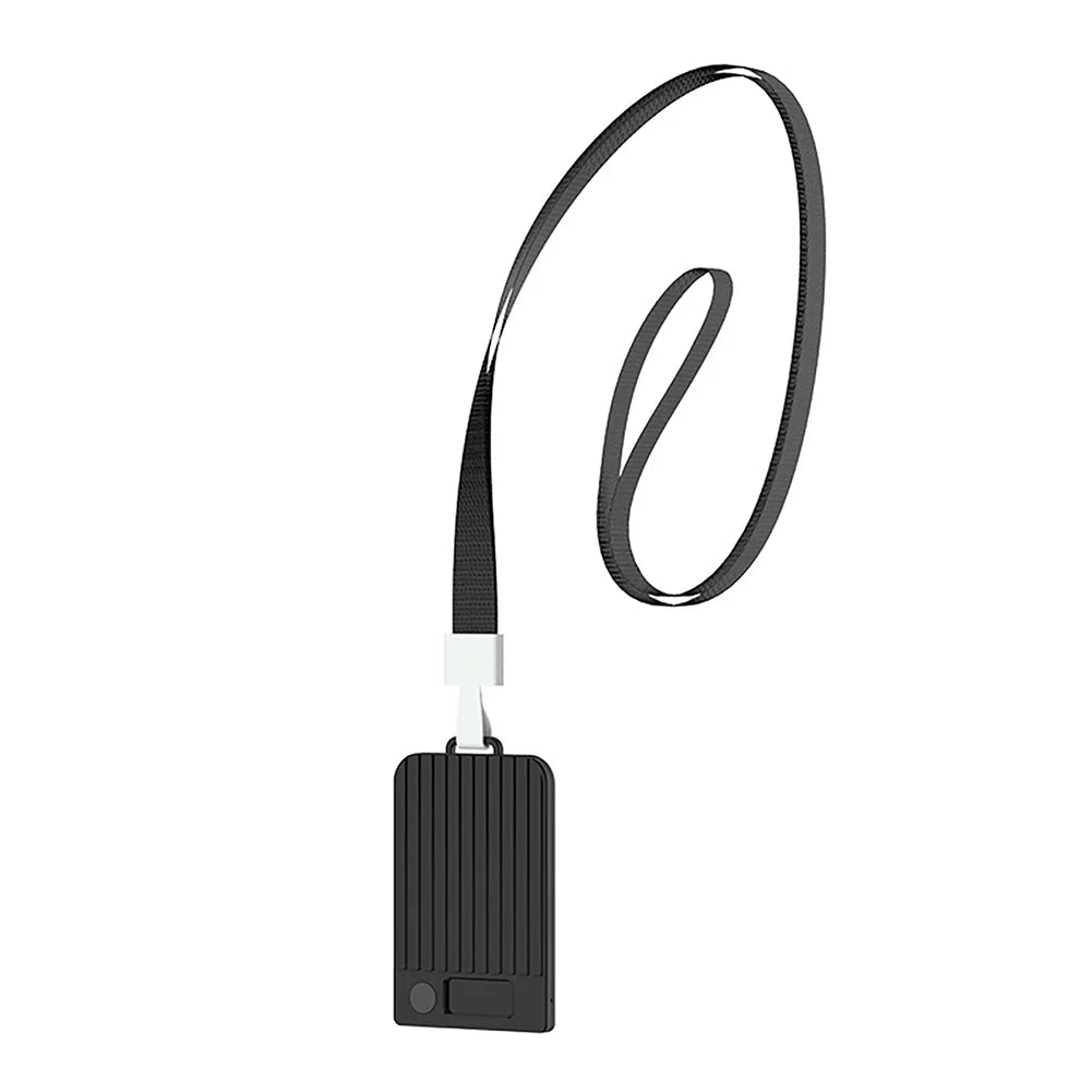 1 Pcs Case PC Case With Magnetic Holder Outdoor Lanyard For Plaud Note/Note Pro AI Voice Recorder Replace Practical Supplies Oasis Select Black