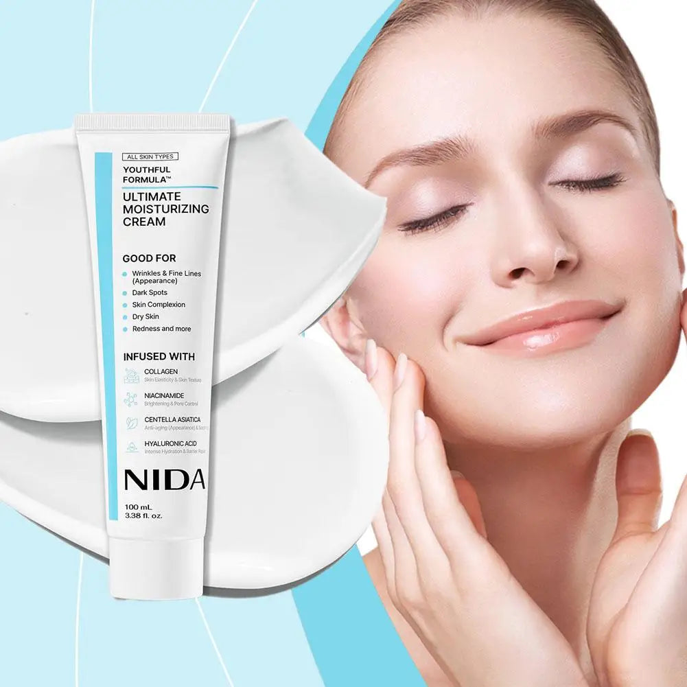 NIDA Ultimate Moisturizing Cream Anti-Aging Repairing Calming Pore Moisturizer Repair Redness Whitening Essence Skin Care Oasis Select