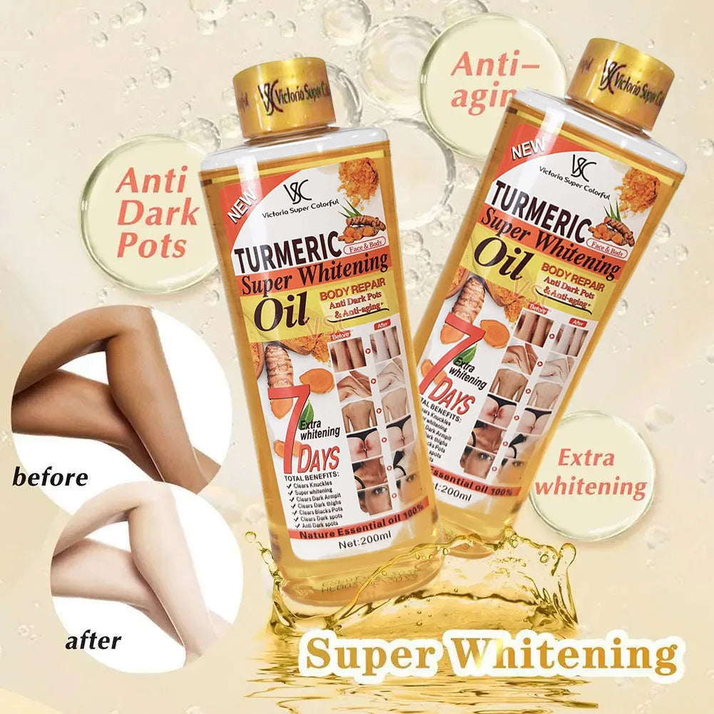 LGRAMER Turmeric Essential Oil – Brightening Face & Body Oil 200ml
