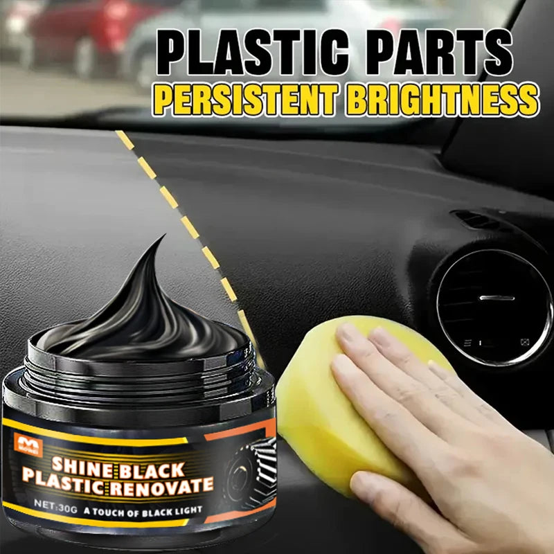 Black Tire Wax, Water-Resistant Car Wheel Shine, Long-Lasting Protection, Easy-to-Clean Formula, Durable Plastic Refurbishment Oasis Select Default Title