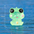 Micro Landscape Creative Cute Glow-in-the-dark Frog Doll Decoration Accessories Resin Crafts Car Desktop Widget Oasis Select King No. 2 10PCS