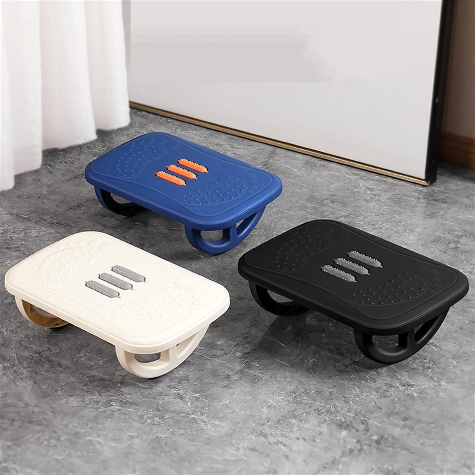 Rocking Footrest for under Desk Ergonomic Desk Leg Rest Rocker Balance Board Comfortable Foot Stool for Desk Home Office Oasis Select