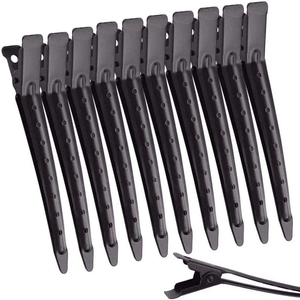 24-Pack Duck Bill Alligator Hair Clips – Rust-Proof Metal