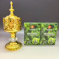 2Pack Mahendra Incense Cones with 1pc Hollow Incense Burner Set，for Yoga Meditation，Home Fragrance Sandalwood Patchouli Lasting Oasis Select C-patchouli