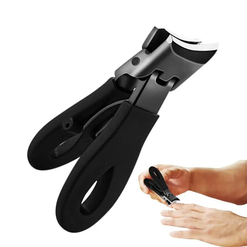 Slanted Nail Clippers Wide Jaw Opening Slanted Curved Nail Clippers Slanted Toenail Trimmer Anti-Splash Curved Nail Clipper Oasis Select
