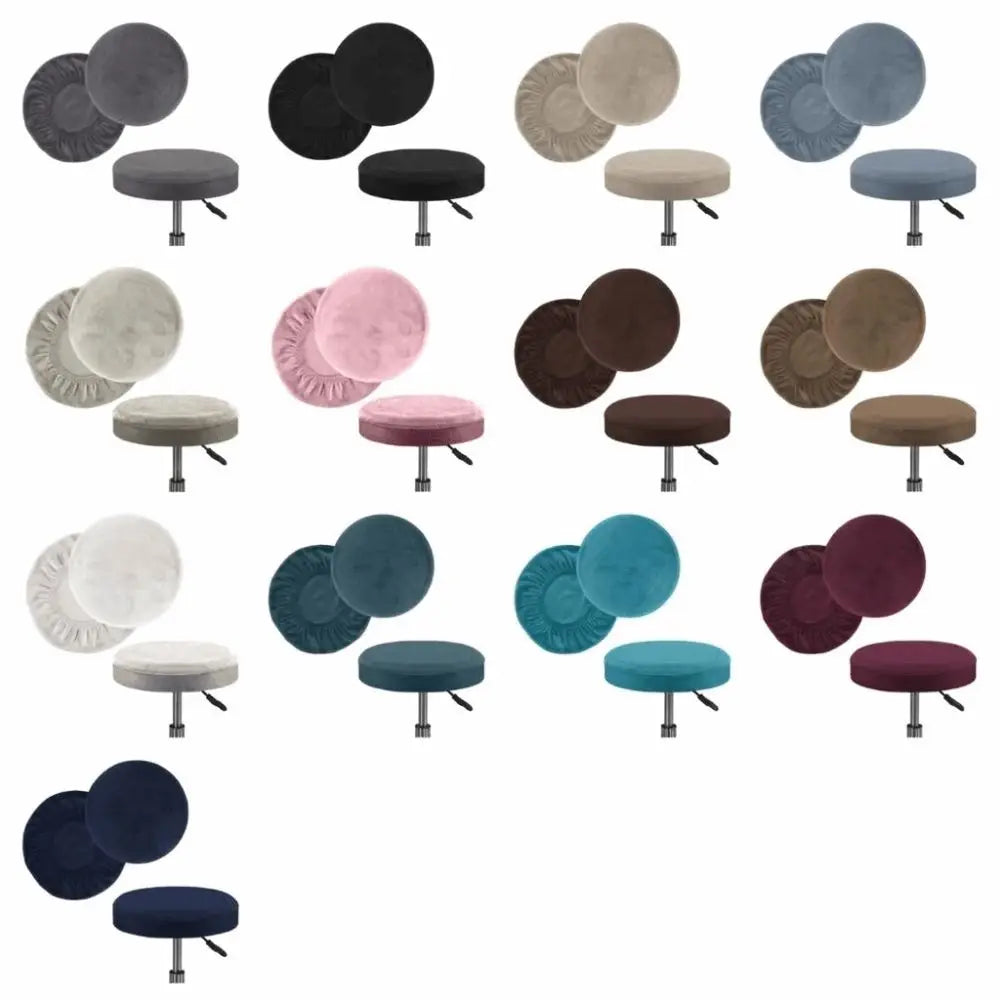 Elastic Round Stool Cover – Washable, Removable, Universal Fit