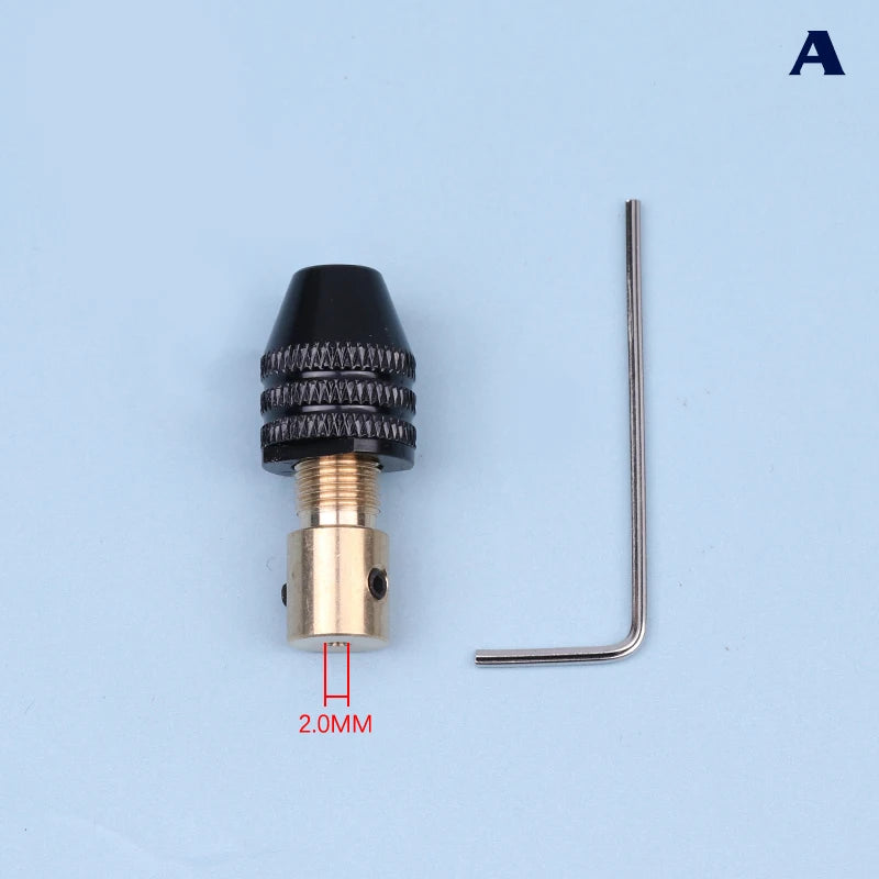2mm-5mm Universal Small Electronic Drill Bit Collet Mini Chuck Tool Set Fixture Clamp Multifunction Micro Electric Drill Chuck Oasis Select A