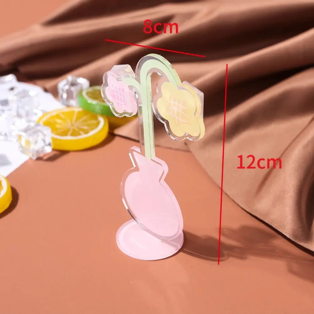 Creative Flower Shaped Photo Clip Card Holder Table Number Holder Note Holder Cute Wedding Party Desktop Decoration Card Clamp Oasis Select style 4