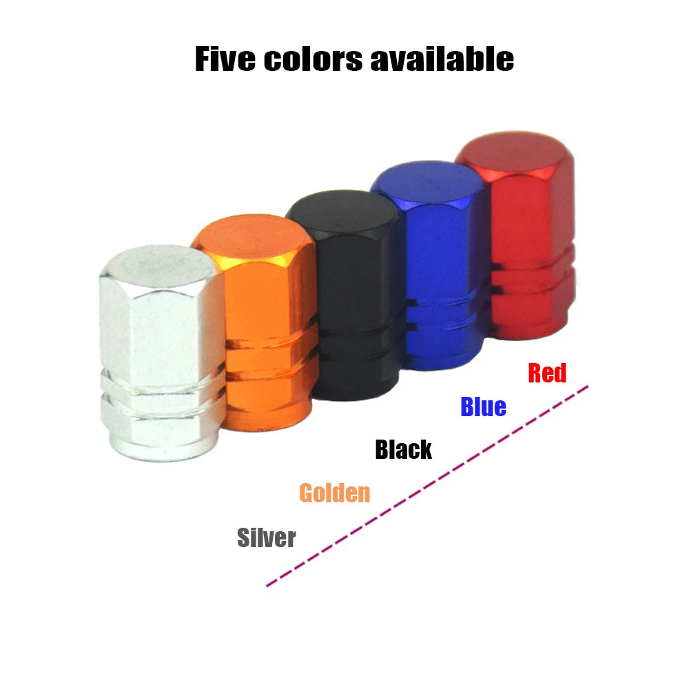 Car Tire Valves Caps Universal Air Caps Cover Aluminum Alloy Tire Valves Stem Caps for Cars SUVs Trucks Motorcycles Bicycles Oasis Select