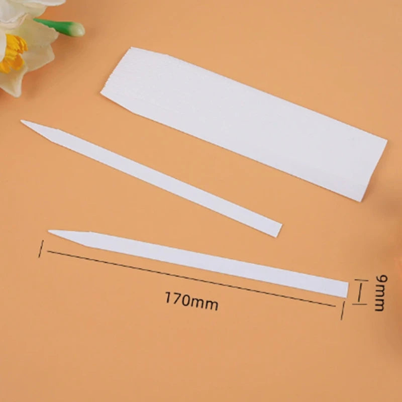 100pcs/lot Round Head Testing Aromatherapy Fragrance Perfume Essential Oils Test Tester Paper Strips Flower Shape Oasis Select 1EA