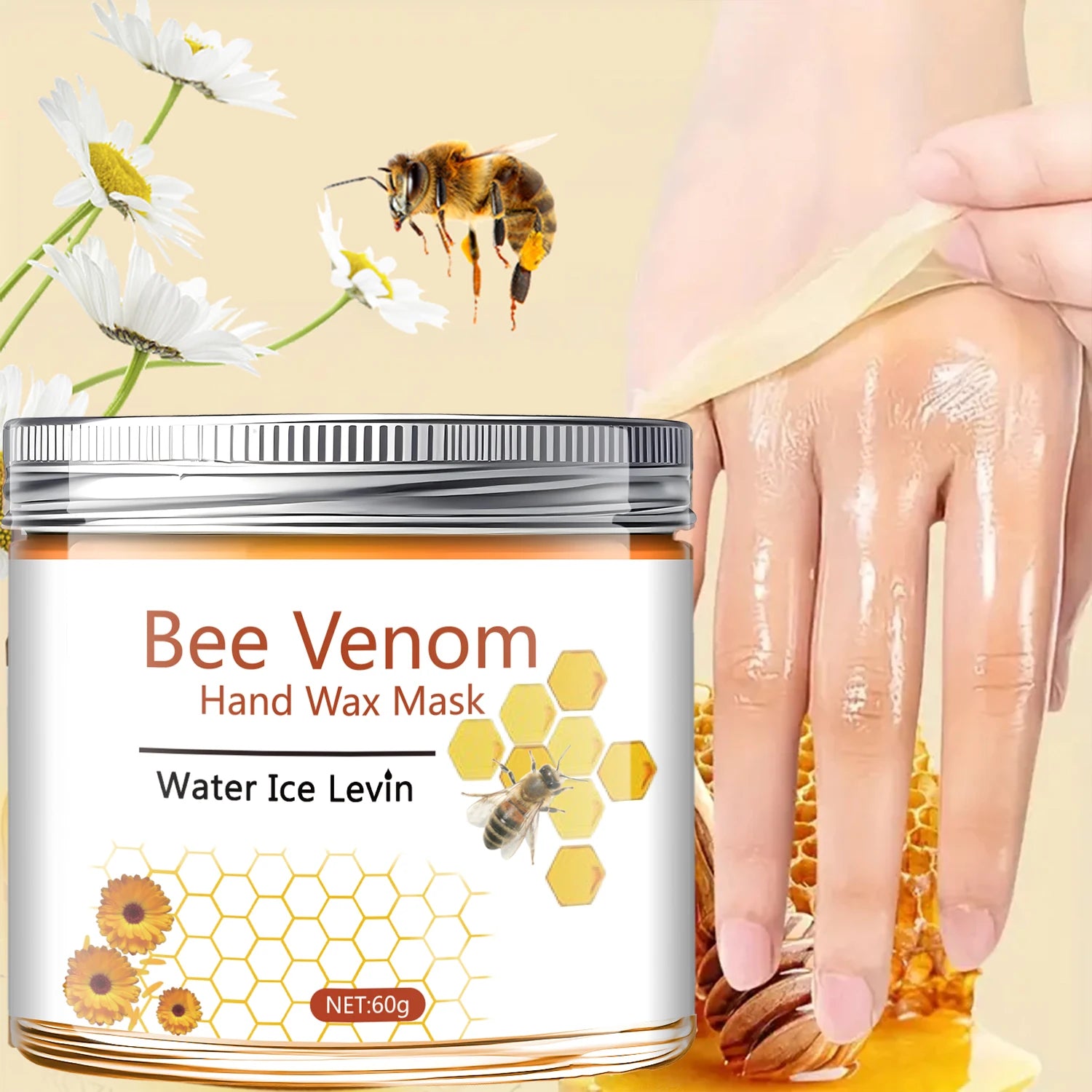 Bee Venom Chamomile Hand Mask – Exfoliate & Moisturize 60g Hand & Foot Mask Oasis Select