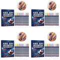 12-Piece Football Nail Art Marker Set – Quick-Dry Soccer Pens Nail Art Markers Oasis Select 4NailArtPen