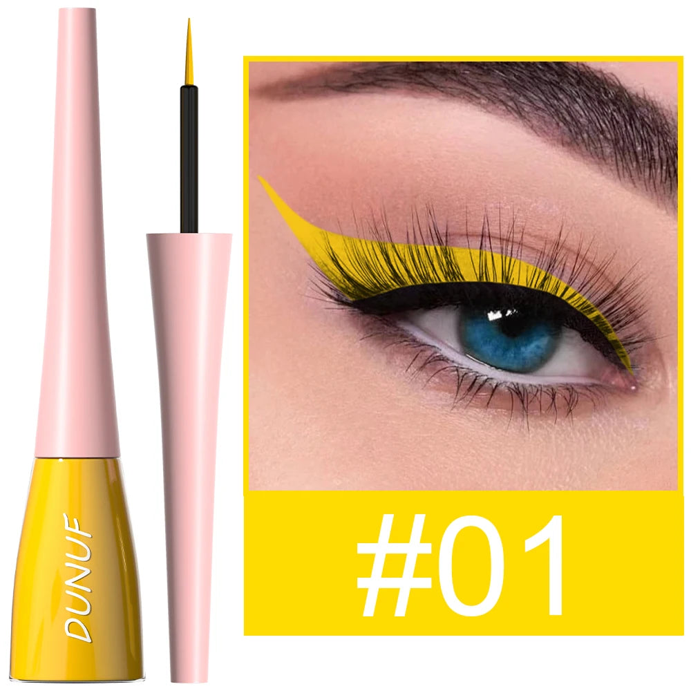 DUNUF 1 Pcs Waterproof Long-Wearing Liquid Eyeliner - Smudge-Resistant, Transfer-Proof, Perfect For Creating Dramatic Looks Oasis Select 01