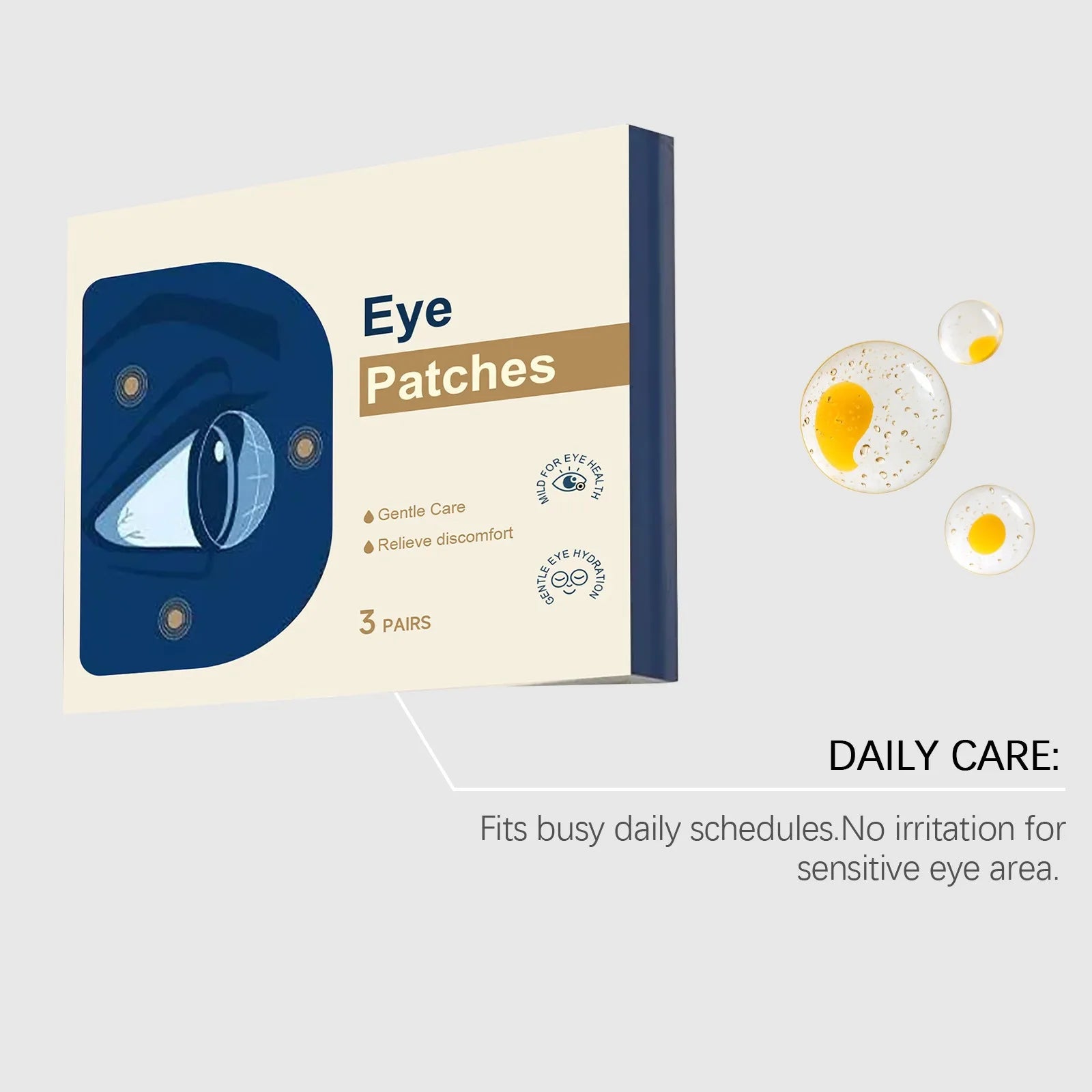 Mint Eye Soothing Cooling Patches – Tired Eye Relief, 6 Pack Eye Soothing Patches Oasis Select