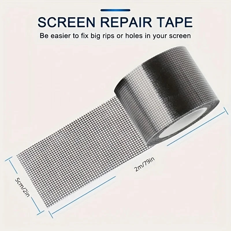 1/2pcs Self-Adhesive Window Screen Mosquito Net, Repair Tape Window Screen Net, Paste Anti-Mosquito Door and Window Strong Tape Oasis Select