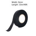 49/98Ft Electrical insulating tape soundproof heat-resistant 9-50MM automotive cable harness fabric shock-absorbing velvet tape Oasis Select 9MM 49Ft 0.3mm