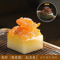 Color-changing Tea Pet Ornament Chinese Style Dragon Seal Tea Table Tea Tray Ornament Tea Pet Tea Play Kung Fu Tea Art Oasis Select Style-red Jade Color