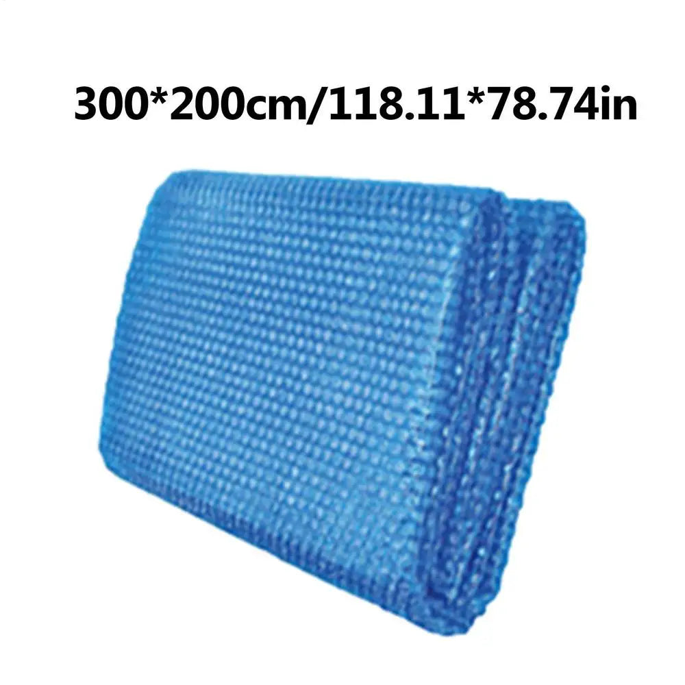 Swimming Pool Cover Round Water Evaporation Dustproof Outdoor Pool Tub Blanket Bubble Film Pool Accessories Oasis Select 300x200cm