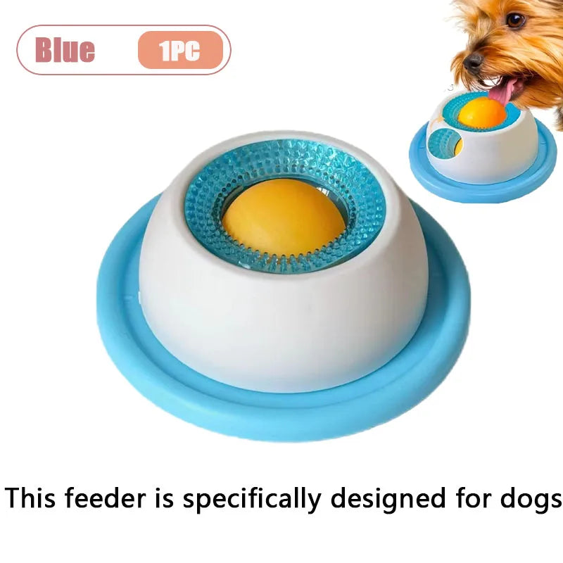 Interactive Pet Licking Mat for Cats and Dogs Non-Slip Slow Feeder Bowl with Raised Patterns Promotes Calmness and Oral Health Oasis Select Blue-1PC